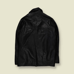 1990s | Heavy Leather Jacket - S