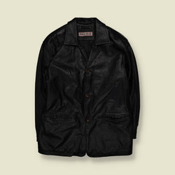 1990s | Henry Morell | Leather Coat - L