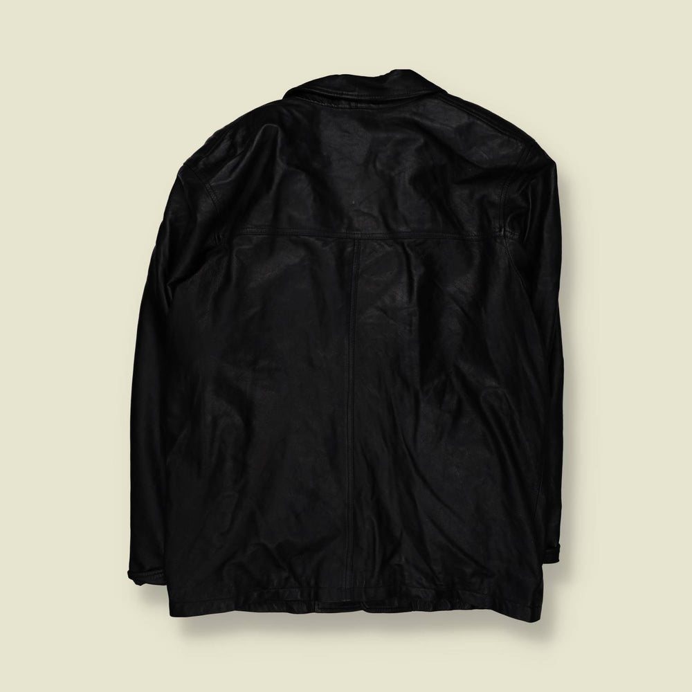 1990s | Brando | Lightweight Leather Jacket - L