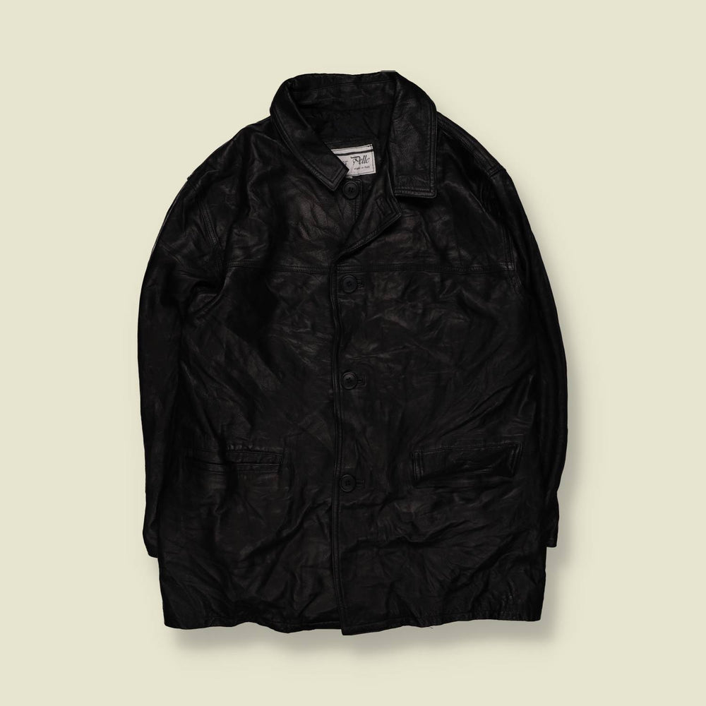 1980s | Vera Pelle | Made In Italy | Leather Jacket - XL