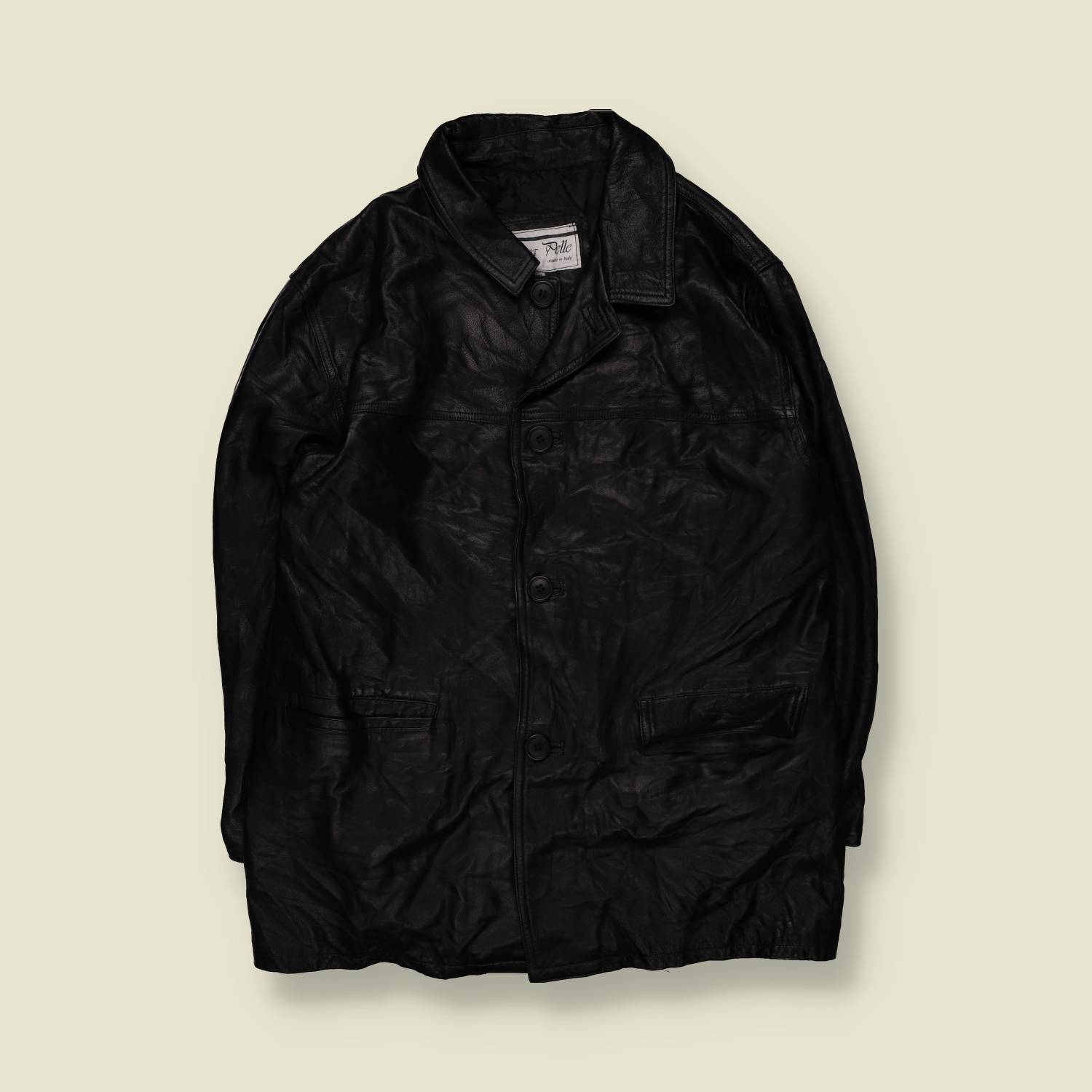 1980s | Vera Pelle | Made In Italy | Leather Jacket - XL