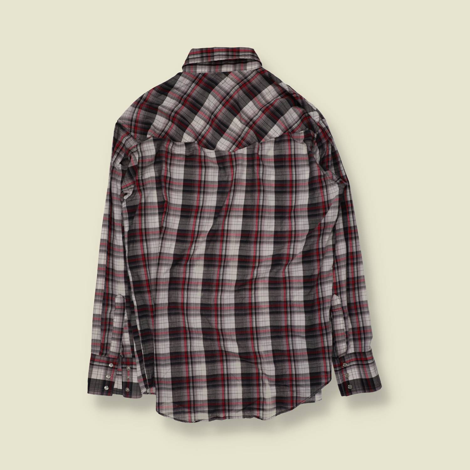 1980s | Ely | Western Shirt | Plaid - M