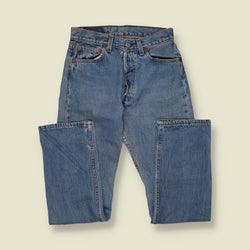 1980s–1990s | Levi’s 501 | Made In USA Jeans | Mid Blue - w28