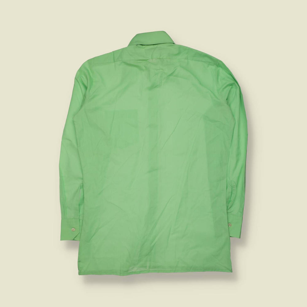 1970s | Top | Long Sleeve Shirt | Green - XL