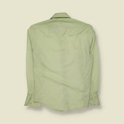1990s | Dom | 70s Style Long Sleeve Shirt | Pale Green - M