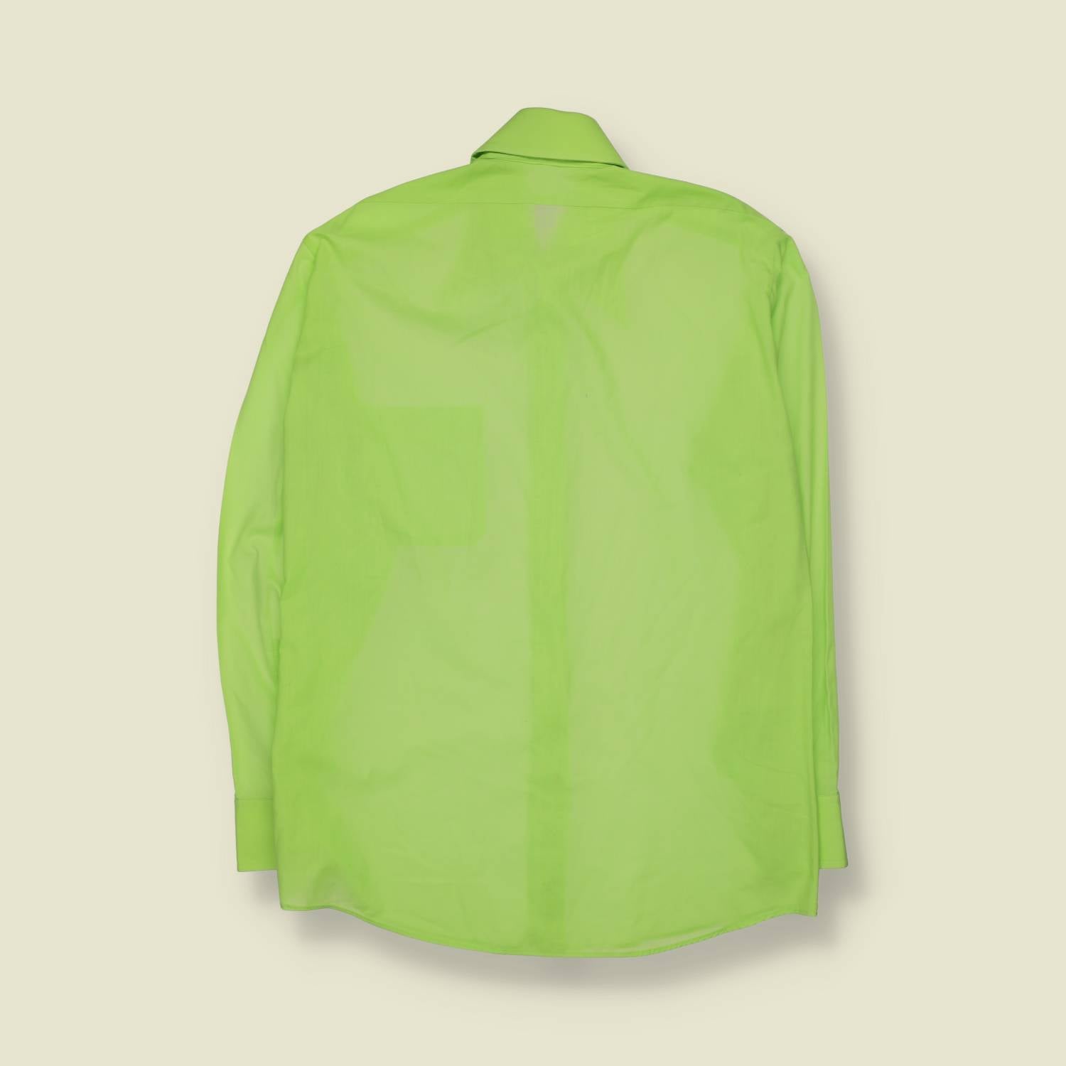 1970s | Long Sleeve Shirt | Green - L