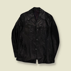 1970s | Leather Jacket | Black - S