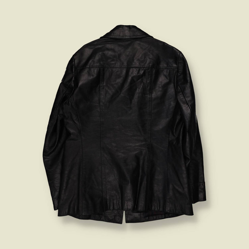 1970s | Leather Jacket | Black - S