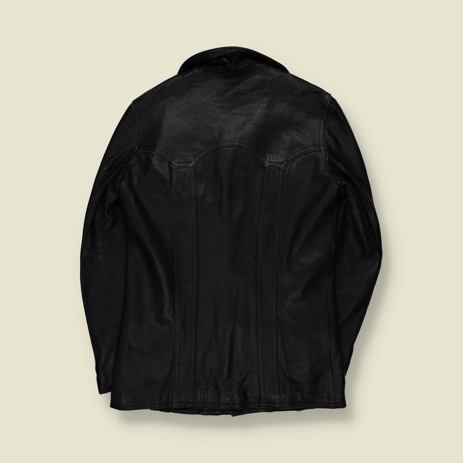 1970s | Soft Leather Jacket | Black - XS