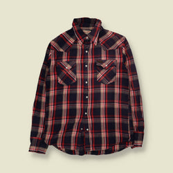 1990s | Wrangler | 70s Style Western Shirt | Check - M
