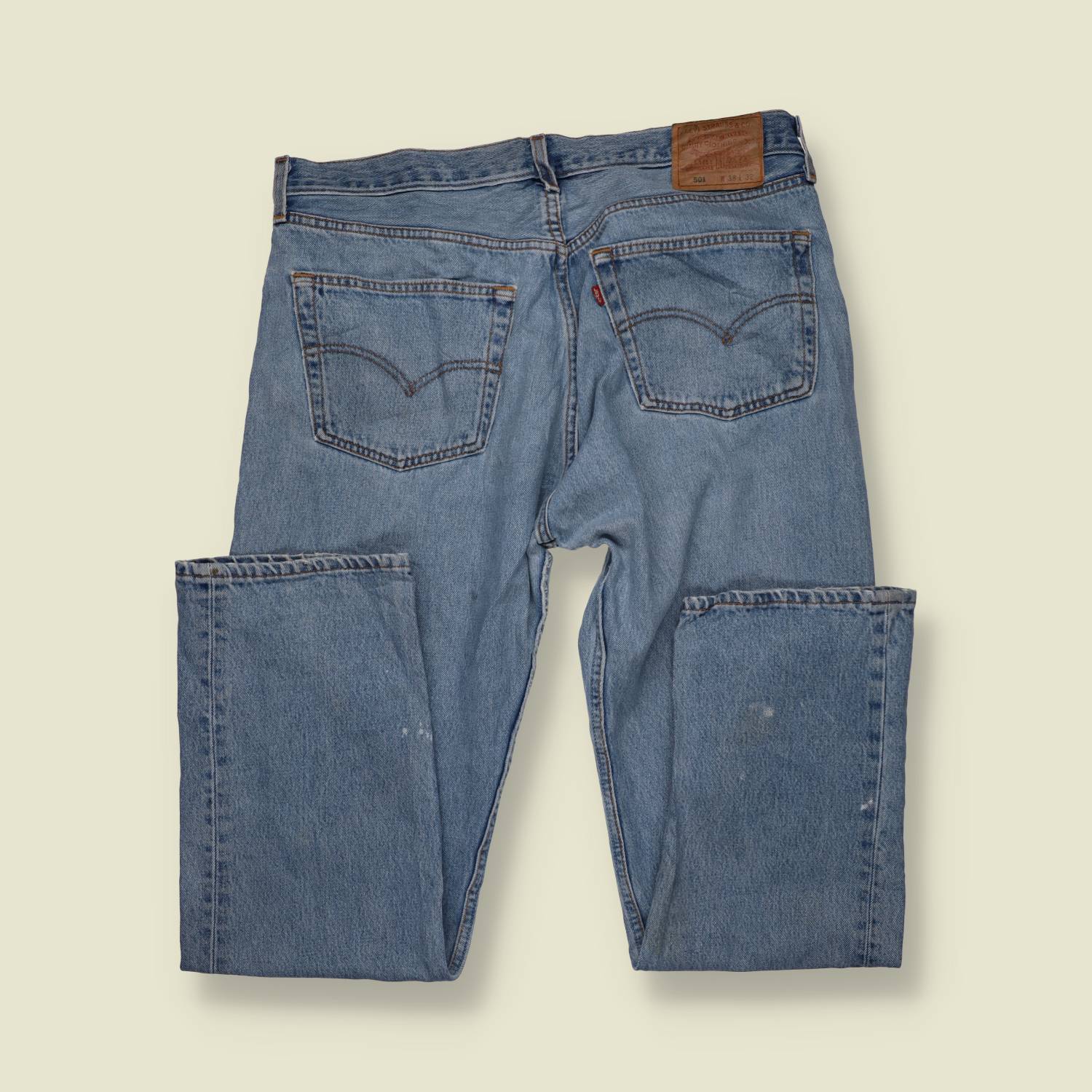 1980s–1990s | Levi’s 501 | Made In USA Jeans | Mid Blue - w38