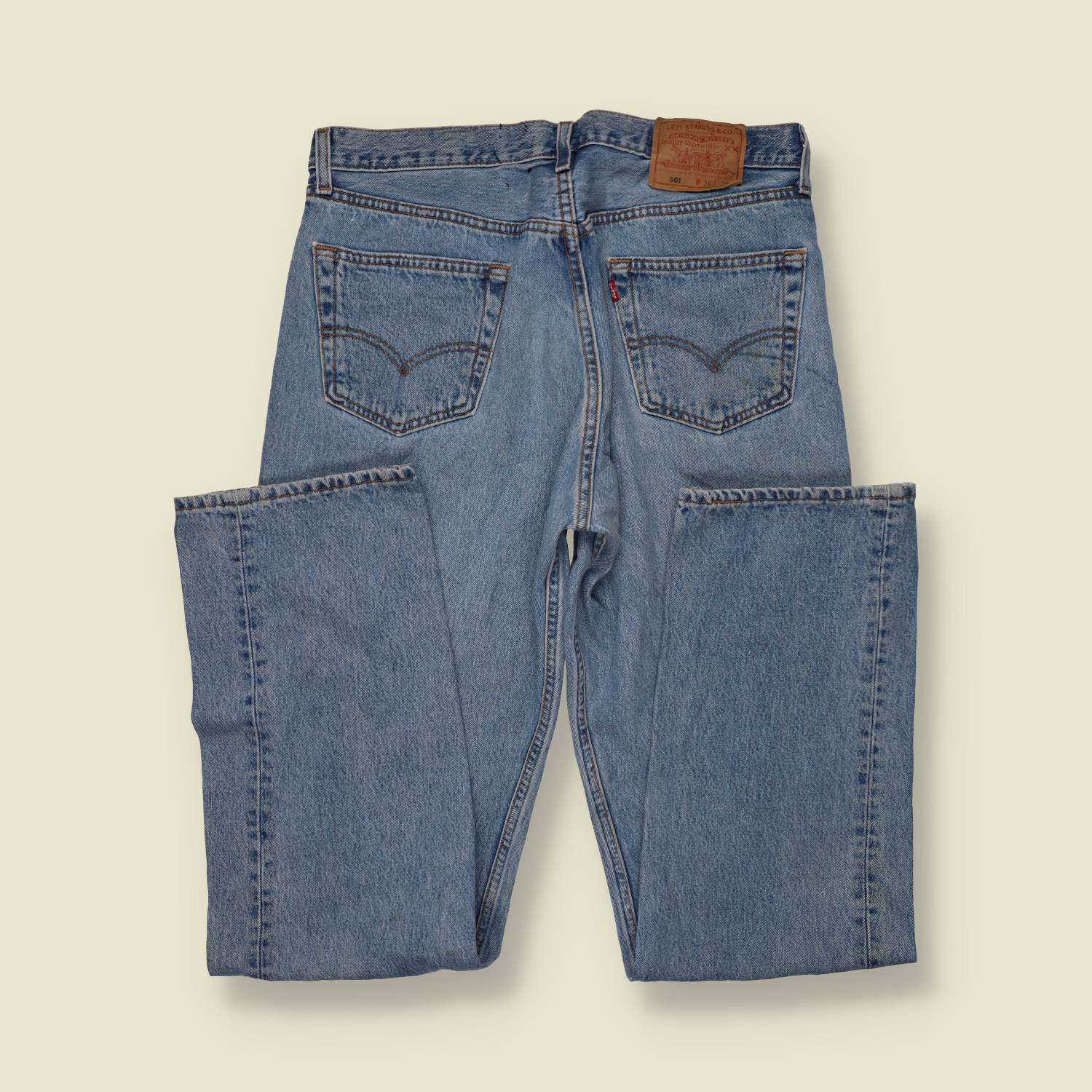 1980s–1990s | Levi’s 501 | Made In USA Jeans | Mid Blue - w34