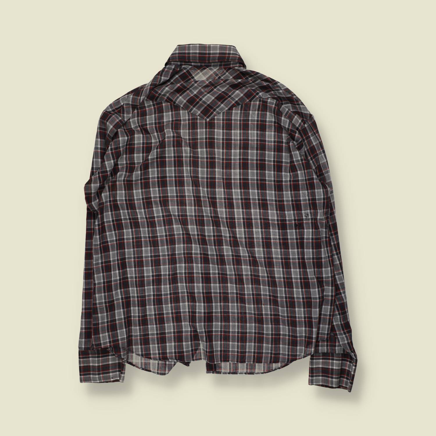 1970s | Van Court | Western Shirt | Plaid - L