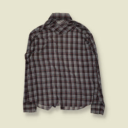 1970s | Van Court | Western Shirt | Plaid - L