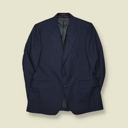 1980s | Diplomat | Pinstripe Blazer | Dark Blue - L