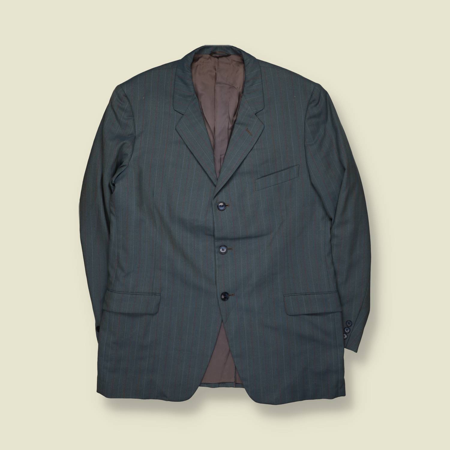 1970s | Fuse D’Oro | Pinstripe Blazer | Grey - M