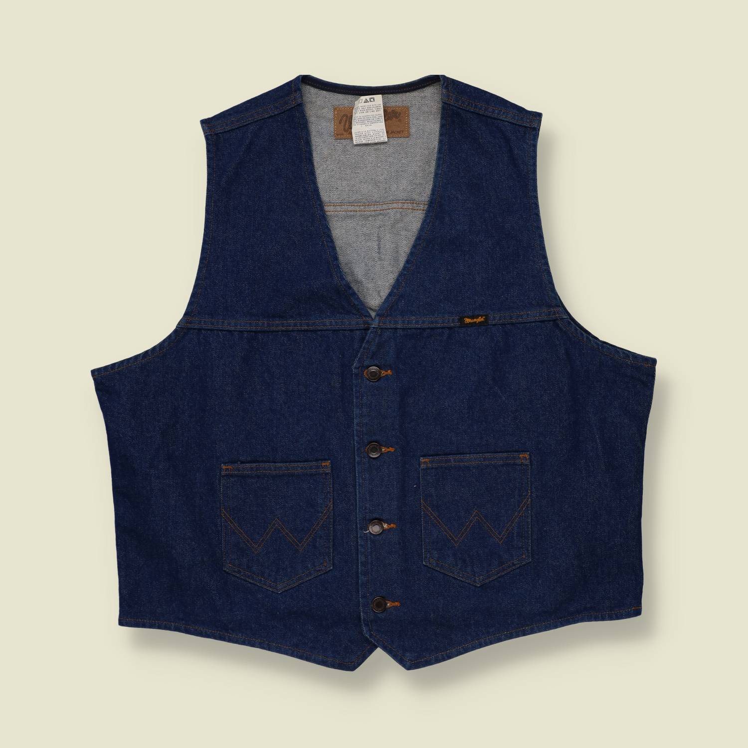 1980s Wrangler Denim Vest - XL