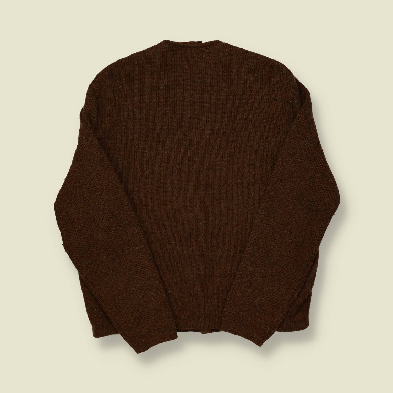1960s Leather Knitted Cardigan - M