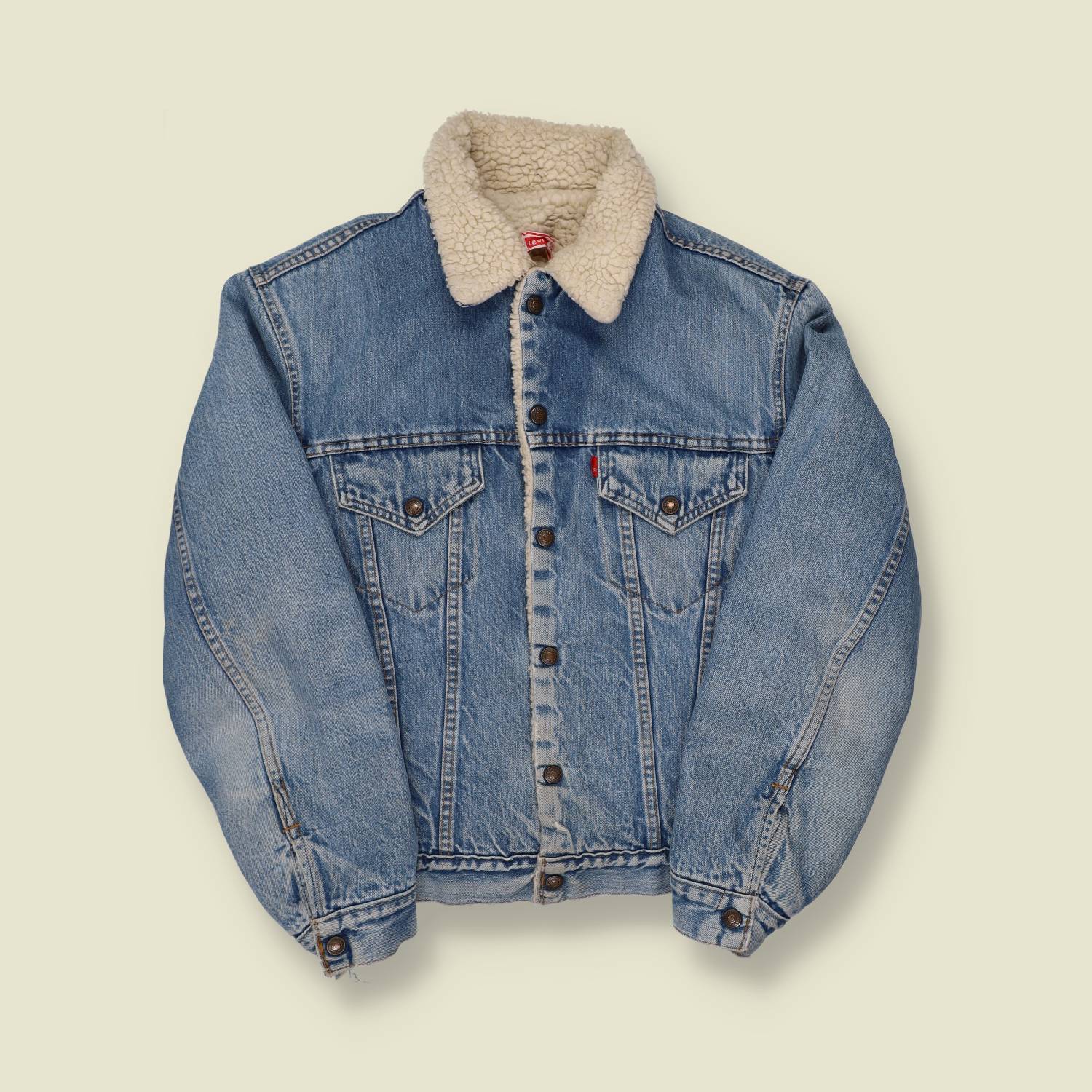 1970s Levi's Denim Sherpa Lined  Jacket - S