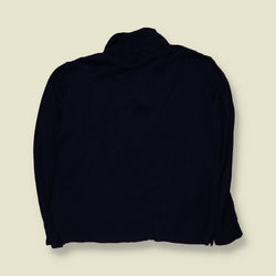 2000s | Ralph Lauren | Quarter Zip Sweatshirt | Navy Blue - L