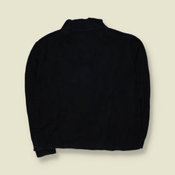 1990s | Ralph Lauren | Quarter Zip Sweatshirt | Dark Navy Blue - XL