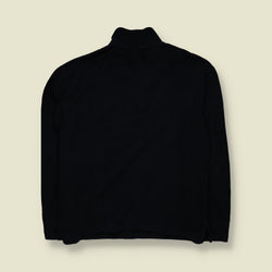1990s | Ralph Lauren | Quarter Zip Sweatshirt | Dark Navy Blue - XL