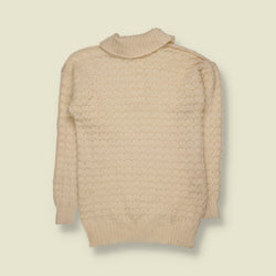 1970s | Knit Jumper | Cream - XXS