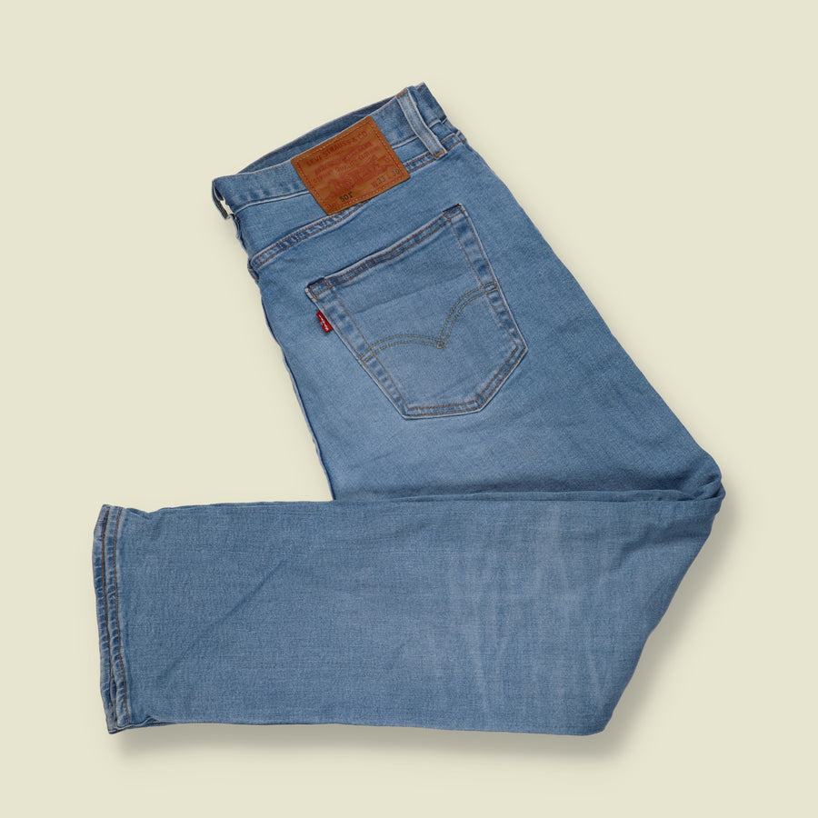 2000s | Levi's 501 Denim Jeans | Light Blue - W35