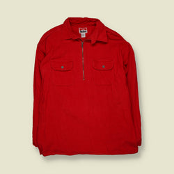 1990s | Marlboro Unlimited | Corduroy Shirt | Red - XL