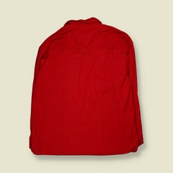 1990s | Marlboro Unlimited | Corduroy Shirt | Red - XL