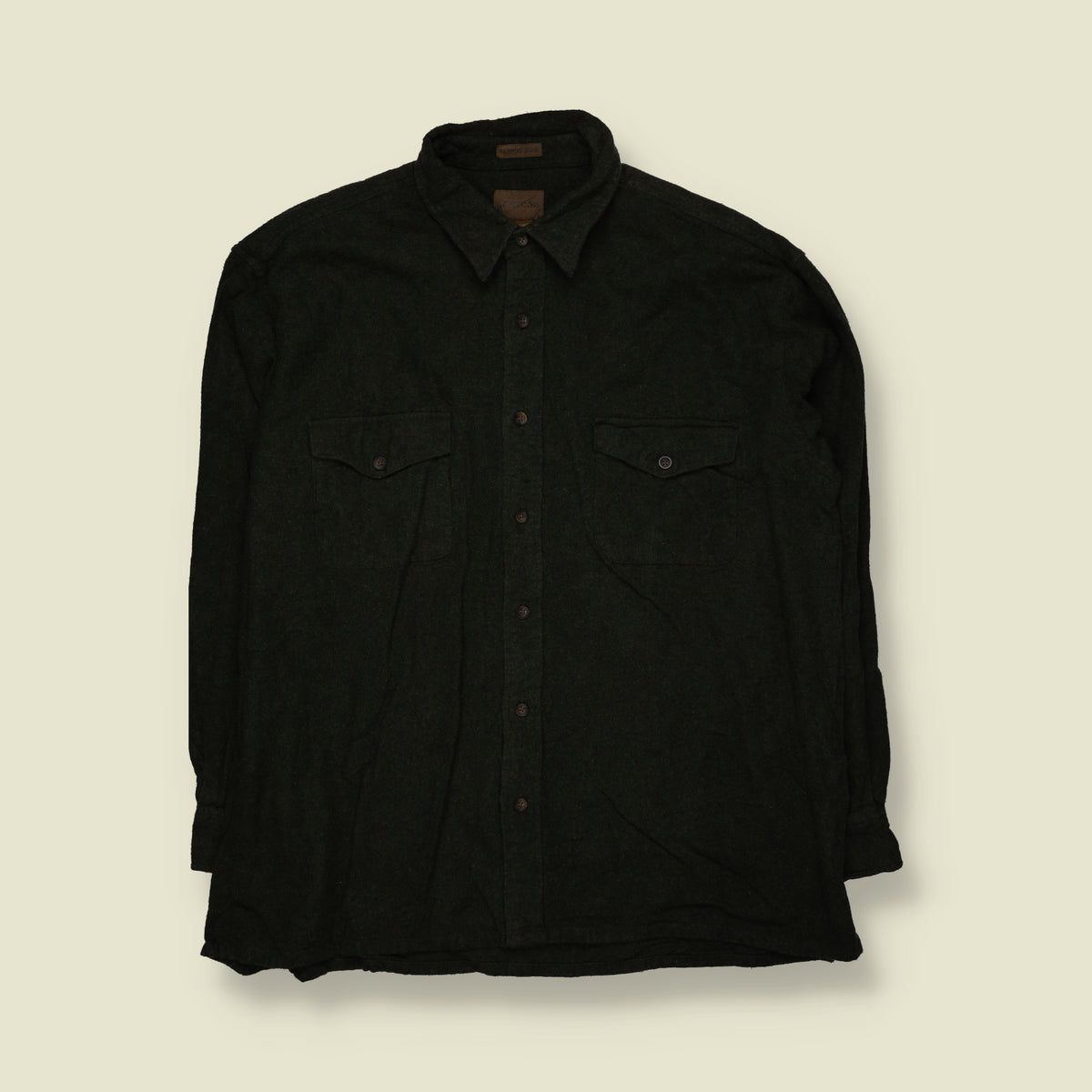 1990s | St. John's Bay | Chamois Shirt | Green - 3XL