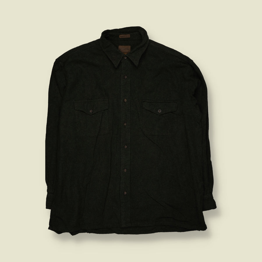 1990s | St. John's Bay | Chamois Shirt | Green - 3XL
