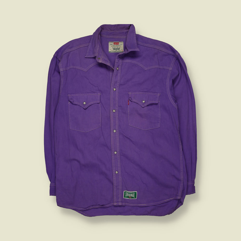 1990s | Levi’s | Western Shirt | Purple - L