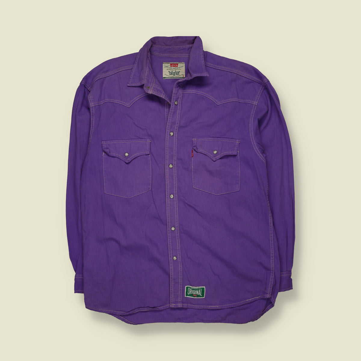 1990s | Levi’s | Western Shirt | Purple - L