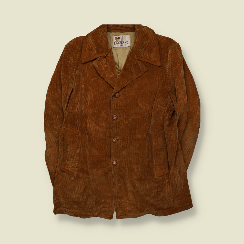 1970s | Lakeland | Corduroy Jacket | Brown - L