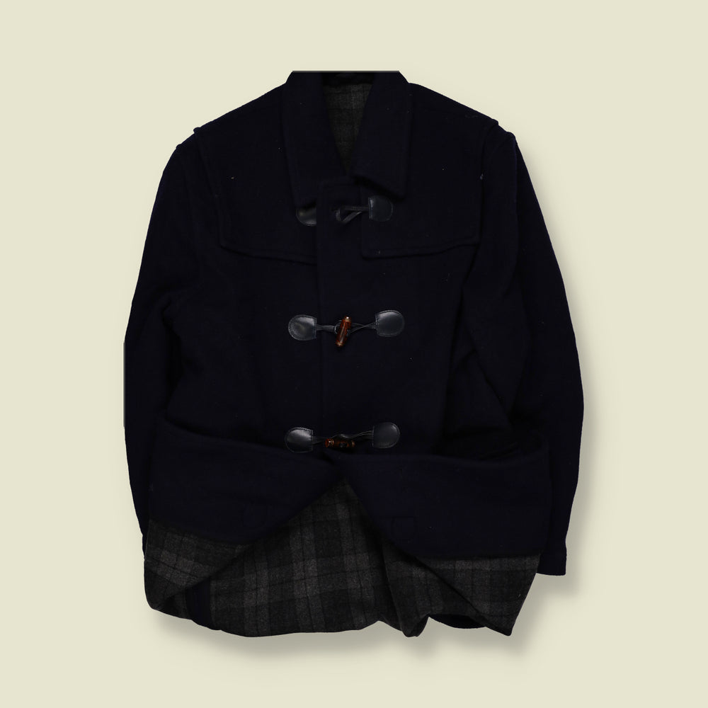 1990s | Paul & Shark | Wool Duffle Jacket | Navy - XL