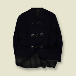 1990s | Paul & Shark | Wool Duffle Jacket | Navy - XL