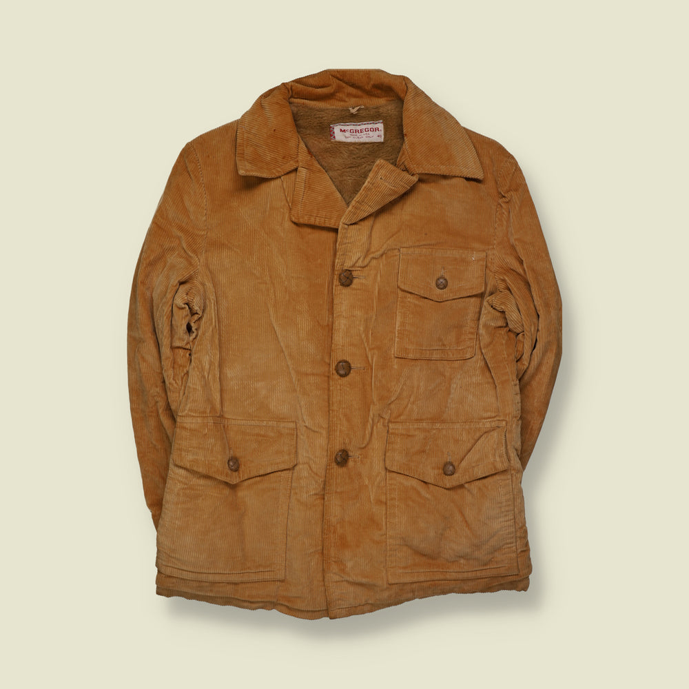 1970s | McGregor | Corduroy Jacket | Tan - M