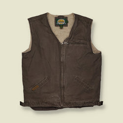 1990s | Cabela’s | Sherpa Lined Gilet | Brown - XL