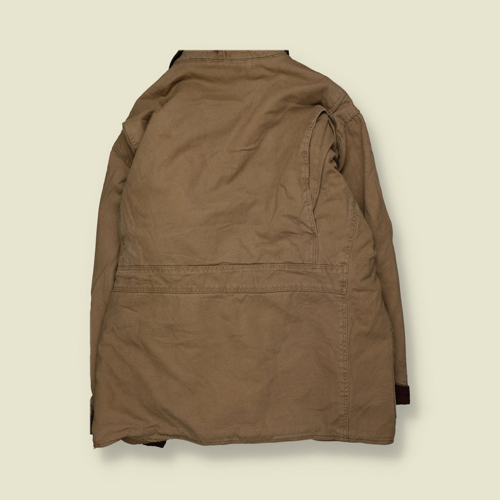 1990s | American Eagle | Sherpa Lined Jacket | Tan - 3XL