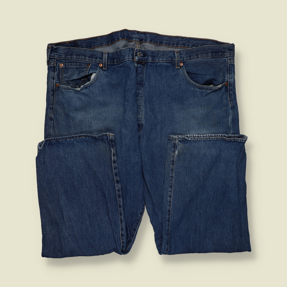2000s | Levi's 501 Denim Jeans | Dark Blue - W50