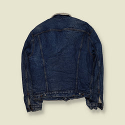 1980s | Levi’s | Made in USA Sherpa Lined Denim Jacket | Blue - M