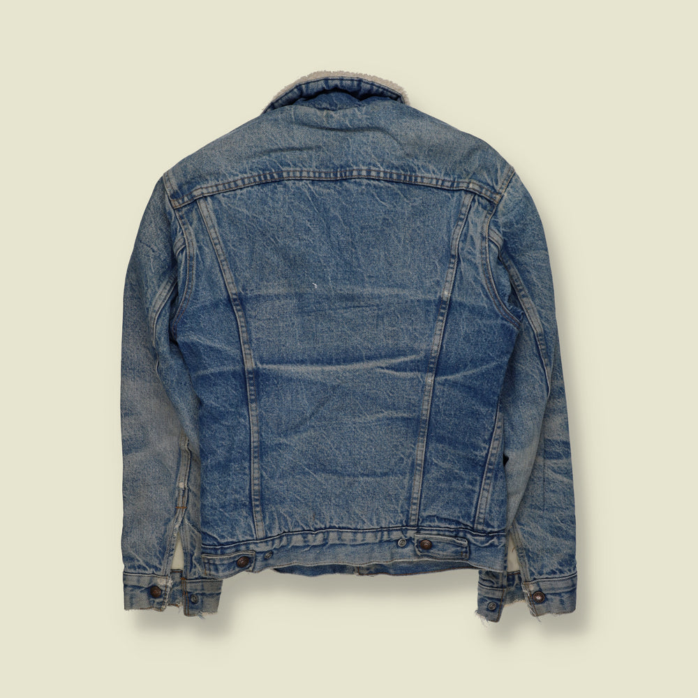 1980s | Levi’s | Sherpa Lined Denim Jacket | Blue - XXS
