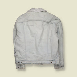 1990s | Levi’s | Made in USA Sherpa Lined Denim Jacket | Blue - XXL