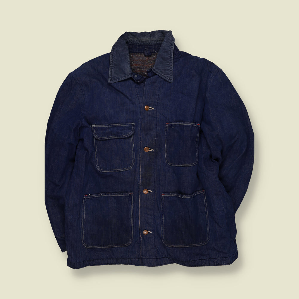 1970s | Wrangler Blue Bell | Denim Chore Coat | Blue - L
