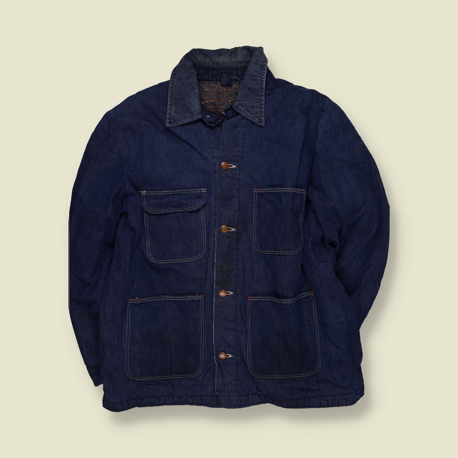 1970s | Wrangler Blue Bell | Denim Chore Coat | Blue - L