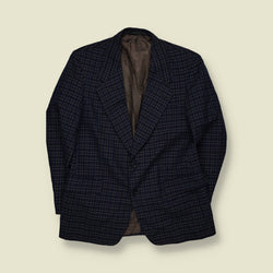 1970s | Becon | Check Blazer | Navy - S