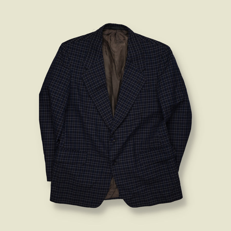 1970s | Becon | Check Blazer | Navy - S