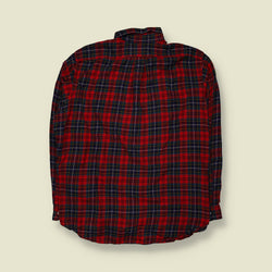1990s | Ralph Lauren Tartan Check Shirt | Red & Navy - 3XL