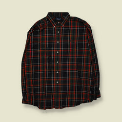 1990s | Ralph Lauren Tartan Check Shirt | Navy, Red & Green - 6XL